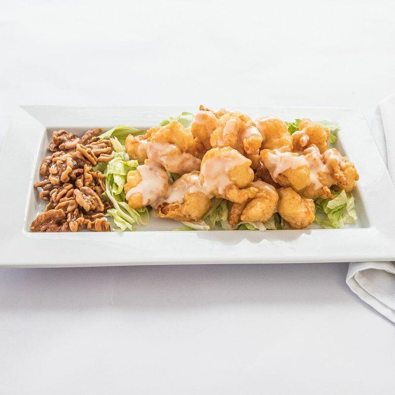 H12. Prawns with Honey Walnuts