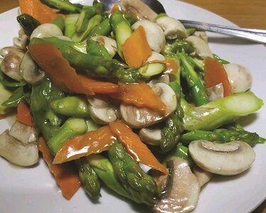 V6. Asparagus and Mushroom
